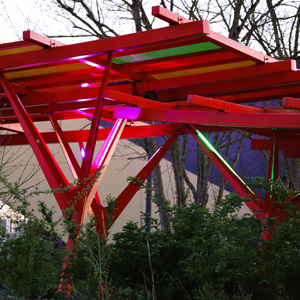 Pergola eclairee ACTiLED Futuroscope