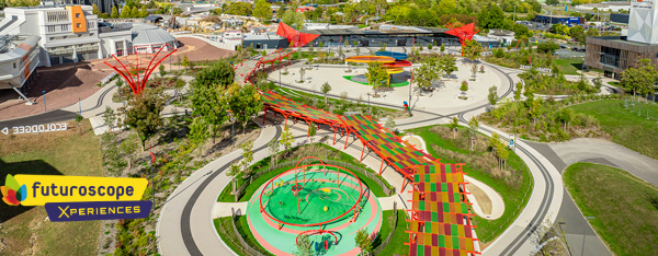Plaza Futuroscope, esplanade paysagère