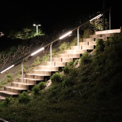 main courante lumineuse escalier extérieur