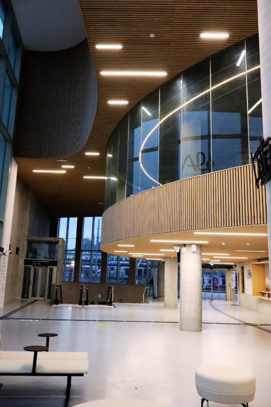 LED encastre dans plafond bois acoustique ACTiLED Lighting