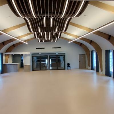 eclairage encastre ACTiLED dans plafond bois vague Laudescher