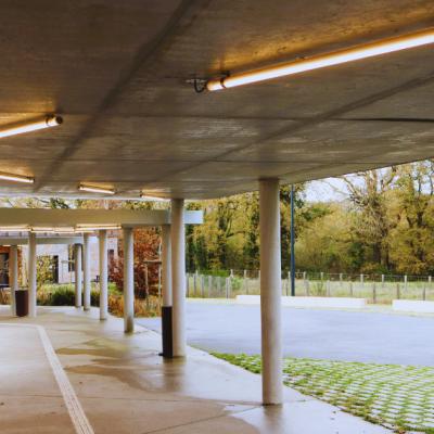tubulaires LED ACTiLED coure exterieure Lycee Savenay