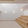 eclairage LED dans plafond bois Laudescher groupe scolaire